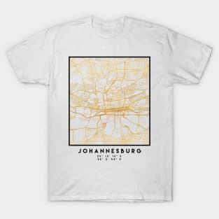 JOHANNESBURG SOUTH AFRICA CITY STREET MAP ART T-Shirt